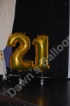 large 21 foil balloon numbers