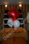foil balloon table decoration