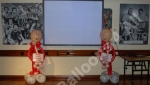 Balloon figures at the Nottingham Forest Football ground